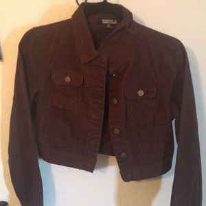 Brown denim jacket